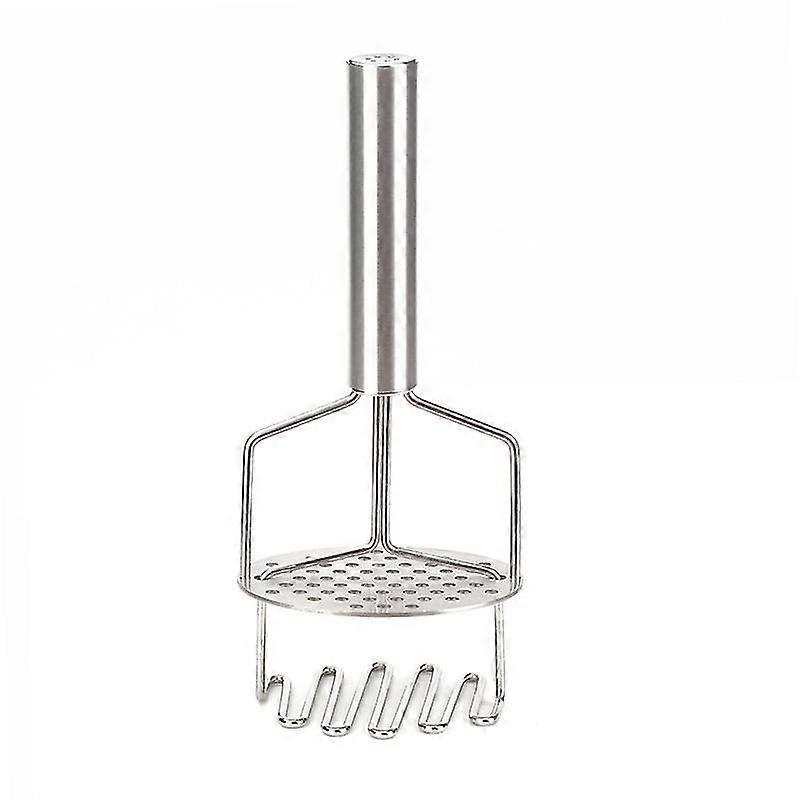 Potato Masher, Steel Vegetable Press, Two-layer Stainless Steel Non-slip Handle Potato Masher