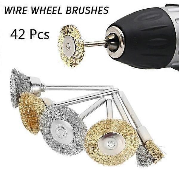 Mini Brass Wire Cup Brush Wheel for Grinder or Drill