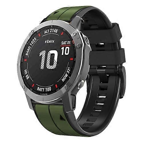 Til Garmin Descent G1 22mm Silikone Sport To-farve urrem