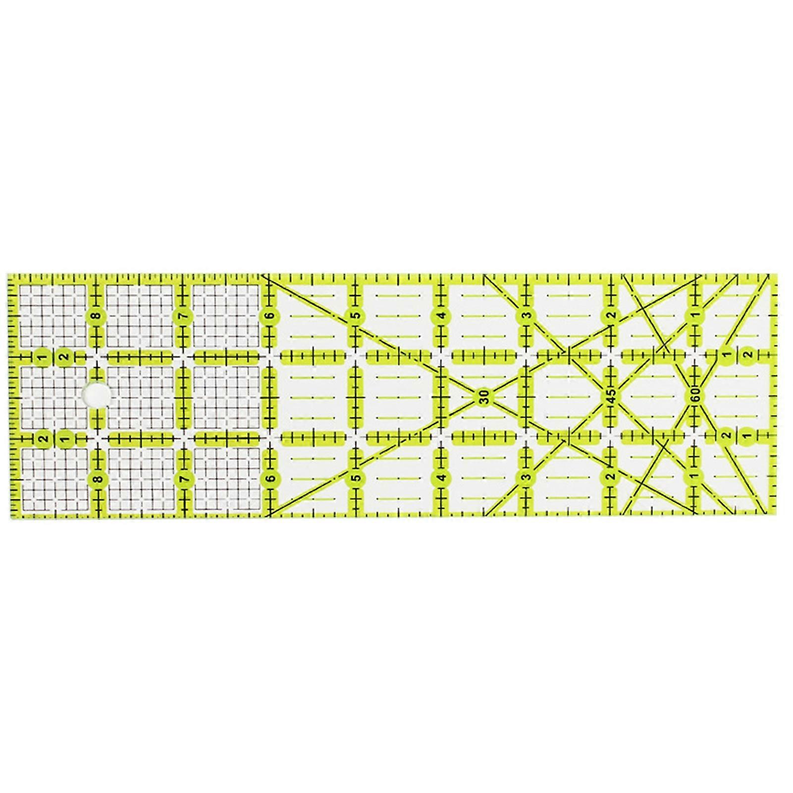 High Accuracy Patchwork Ruler Rectangle Acrylic Craft Making Quilting Line Drawing Ruler Sewing Tool
