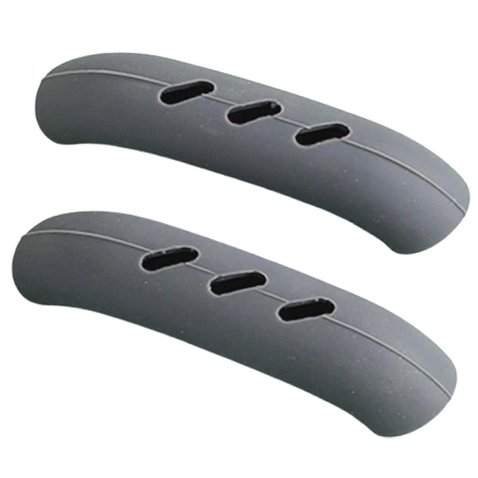 2Pcs/Set Pan Handle Cover High Temperature Resistant Bright Color Fadeless Soft Professional Anti-Slip Fit Tightly Silicone Pan Handle Heat Insulation