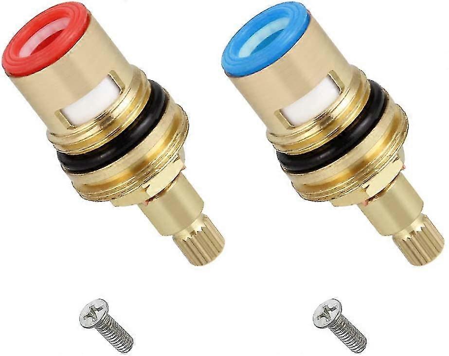 2pcs Universal Replacement Brass Ceramic Disc Tap Valve Insert