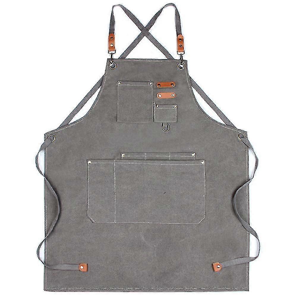 Split Apron With Adjustable Straps,chef Apron-cross Back Apron For Men Women ,canvas