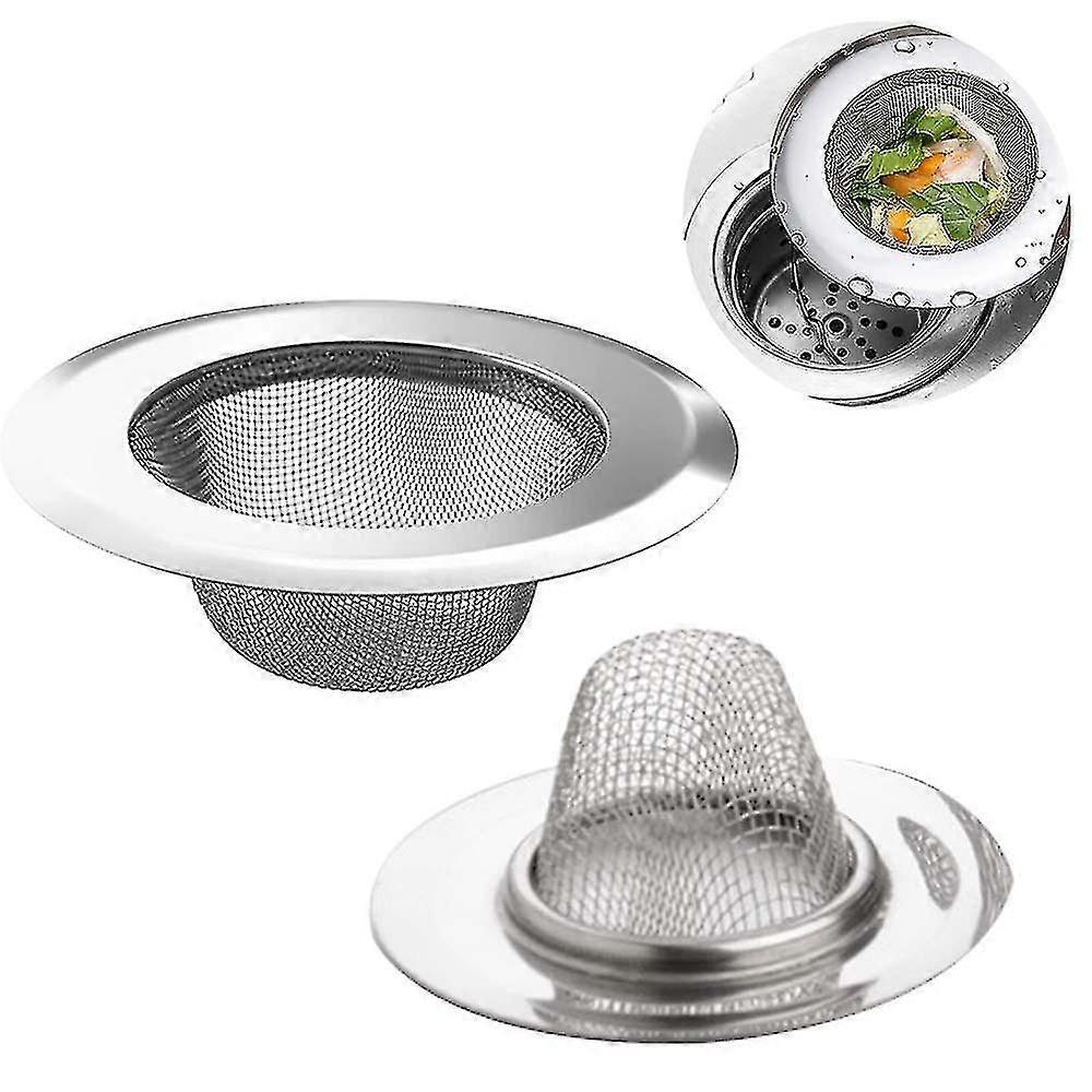 2 Stück Küchenspüle Sieb, Edelstahl Abflussfilter Sieb