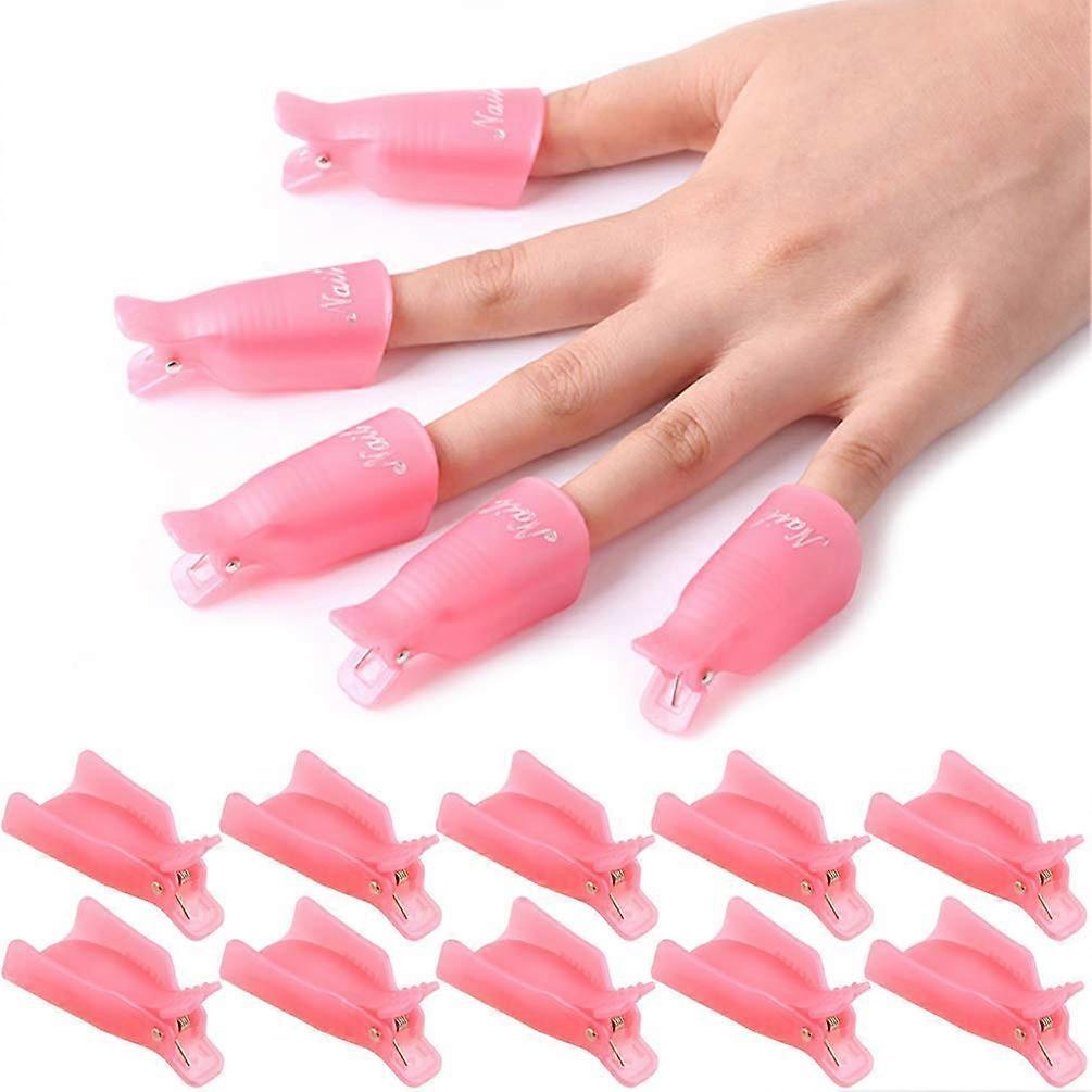 Plastic Acrylic Nail Art Soaking Cap Clip