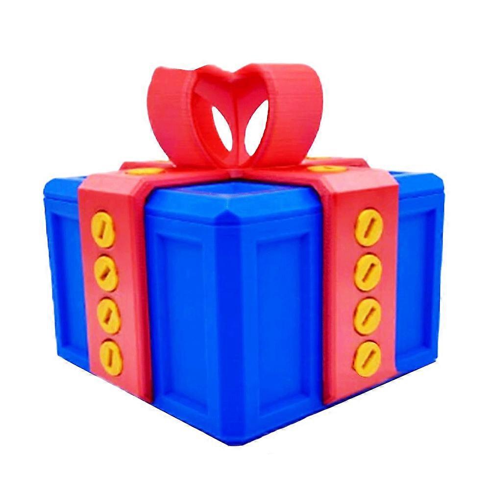 3D Puzzle Gift Box with Screws, Annoying Gift Box with Twist Storage