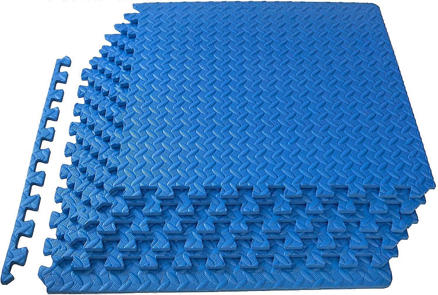 Puzzle Exercise Mat , EVA Foam Interlocking Tiles Protective Flooring for Gym Equipment and Cushion for Workouts