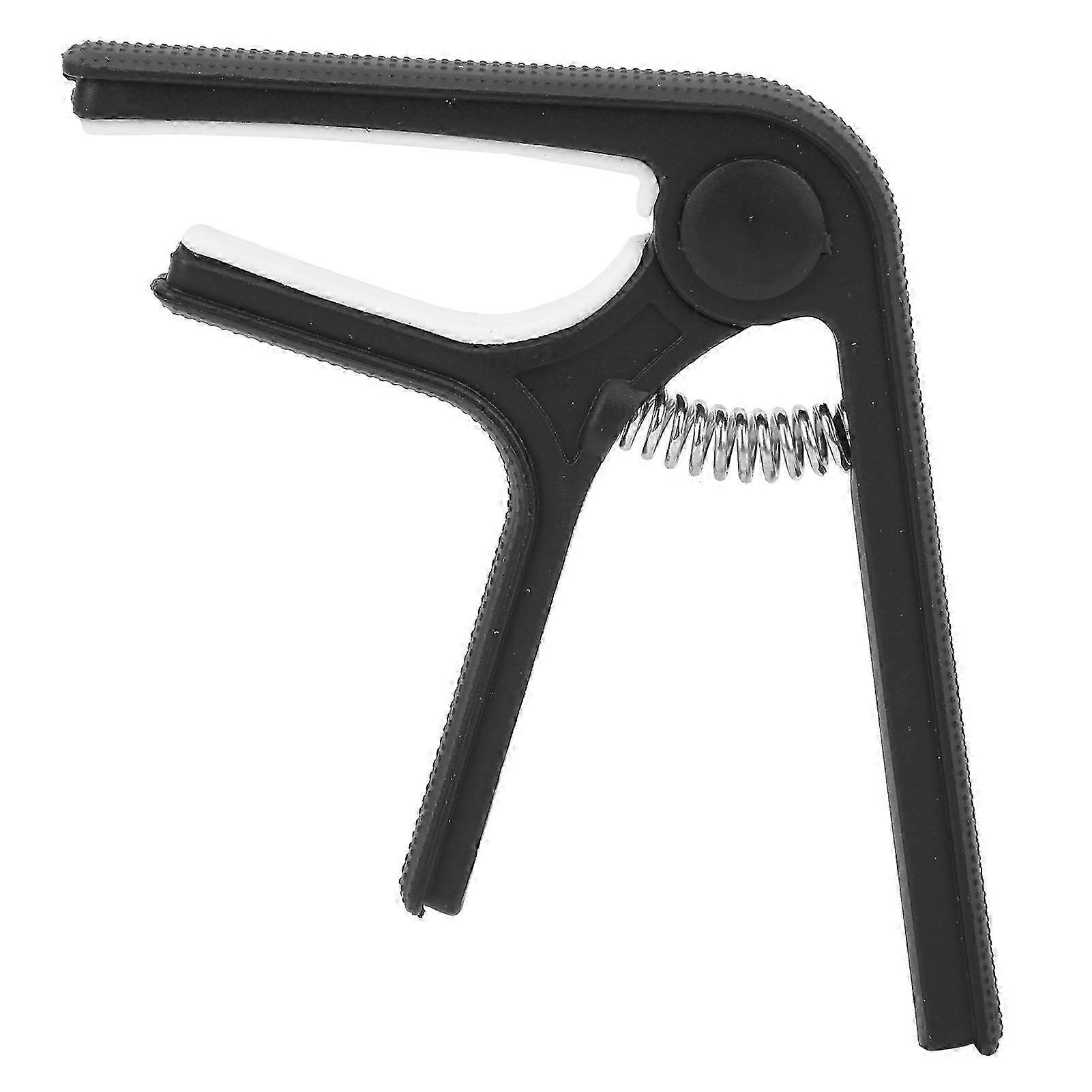 Guitar Capo Portable Clipon Spring Capo Stringed Instrument Playing Tuning Accessories(Black )