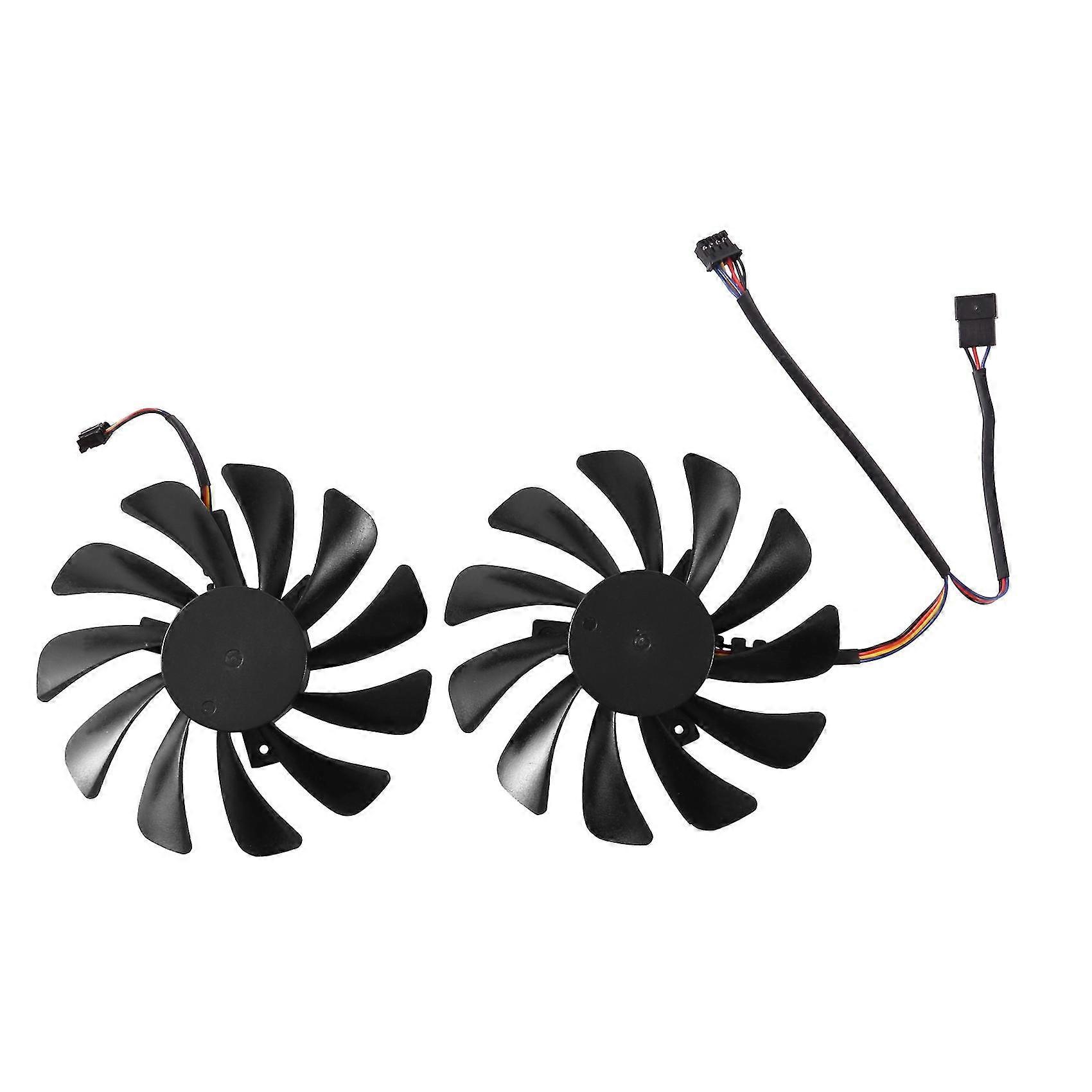2pcs/set 95mm Gpu Cooler Fan For Rx 590 ,rx 580 Gts Graphics Card
