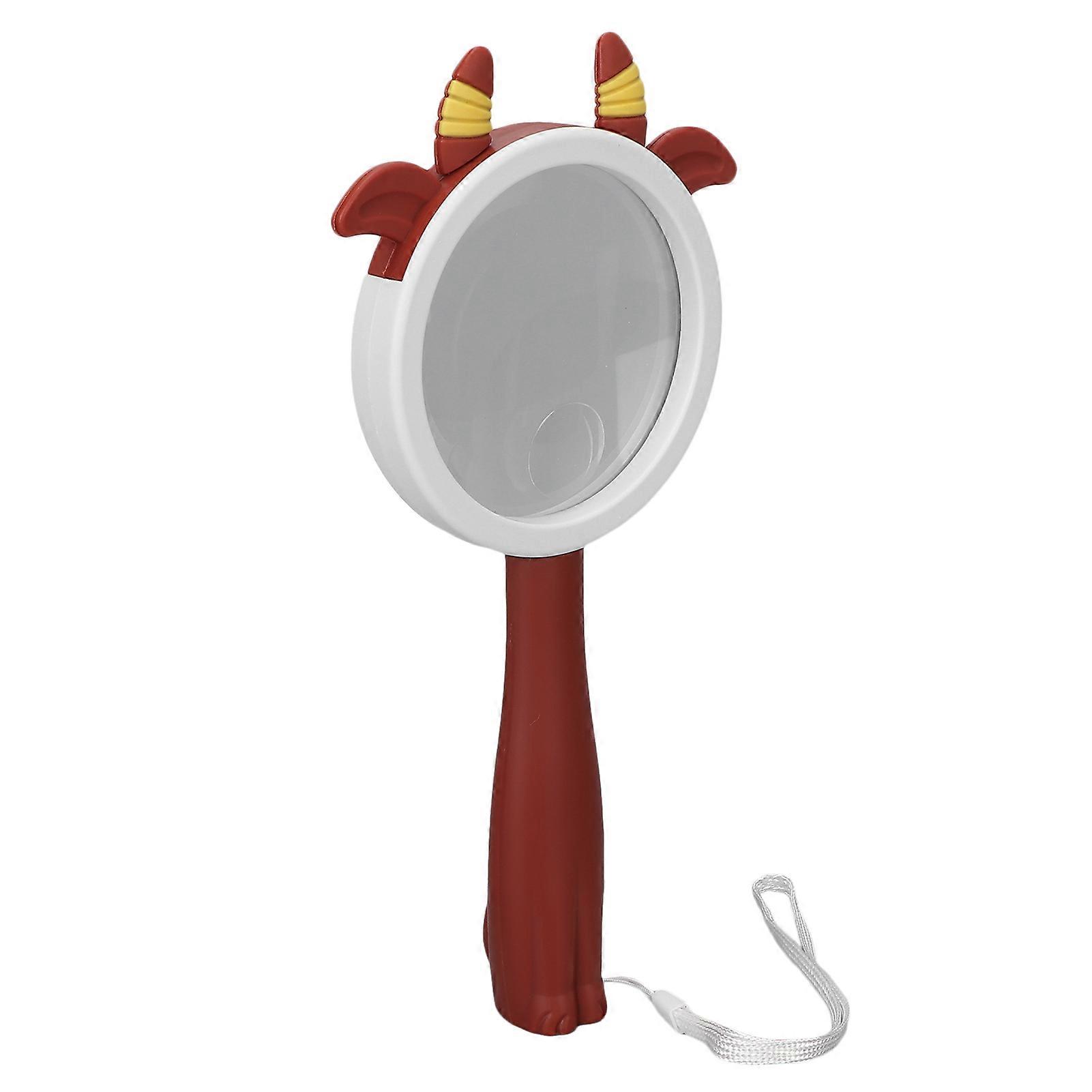 Handheld Magnifying Glass Drop Resistance Reading Acrylic Magnifier for Elder Children