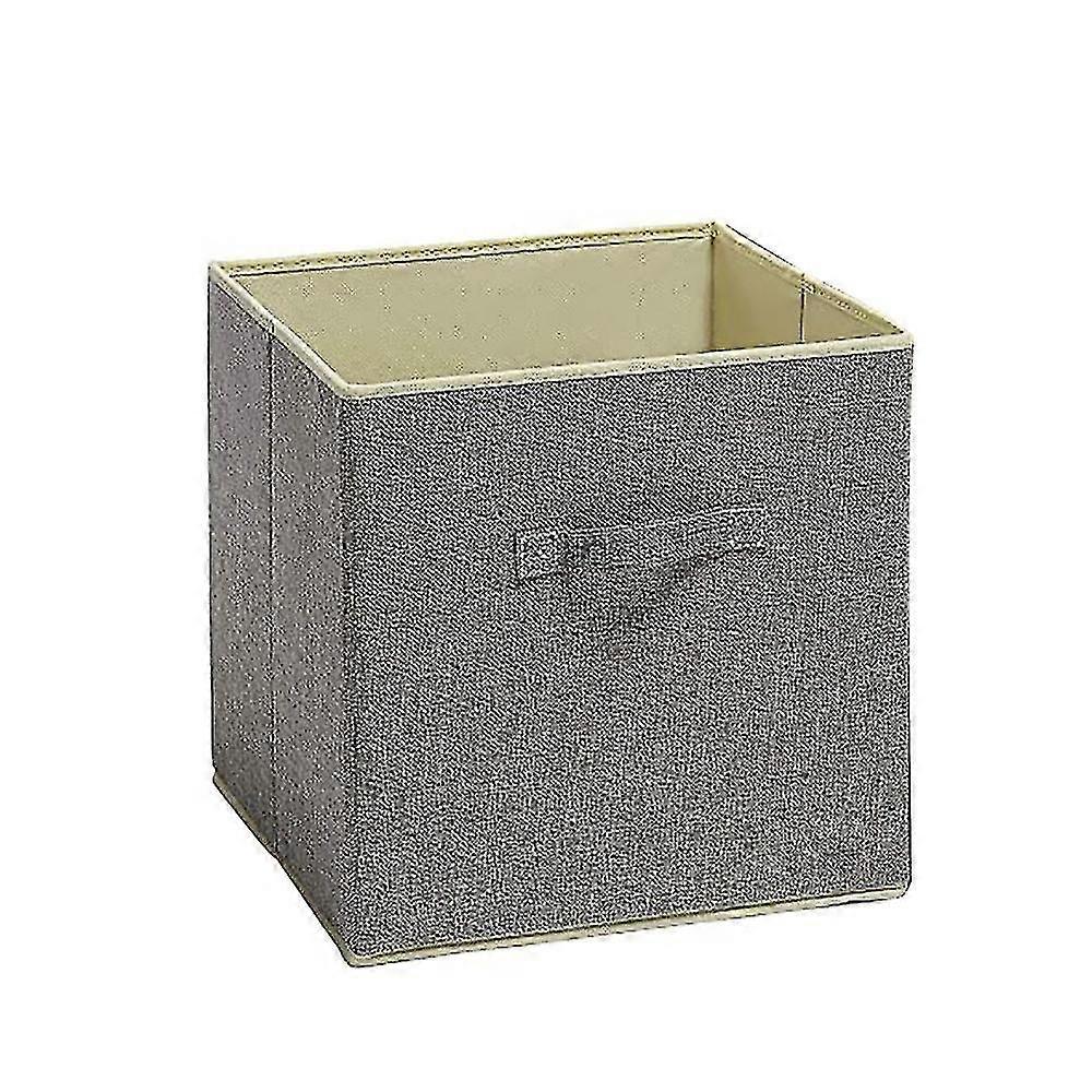 Foldable Closet Fabric Organizer Bins Storage Cube Bin Storage Collapsible Shelves(gray)