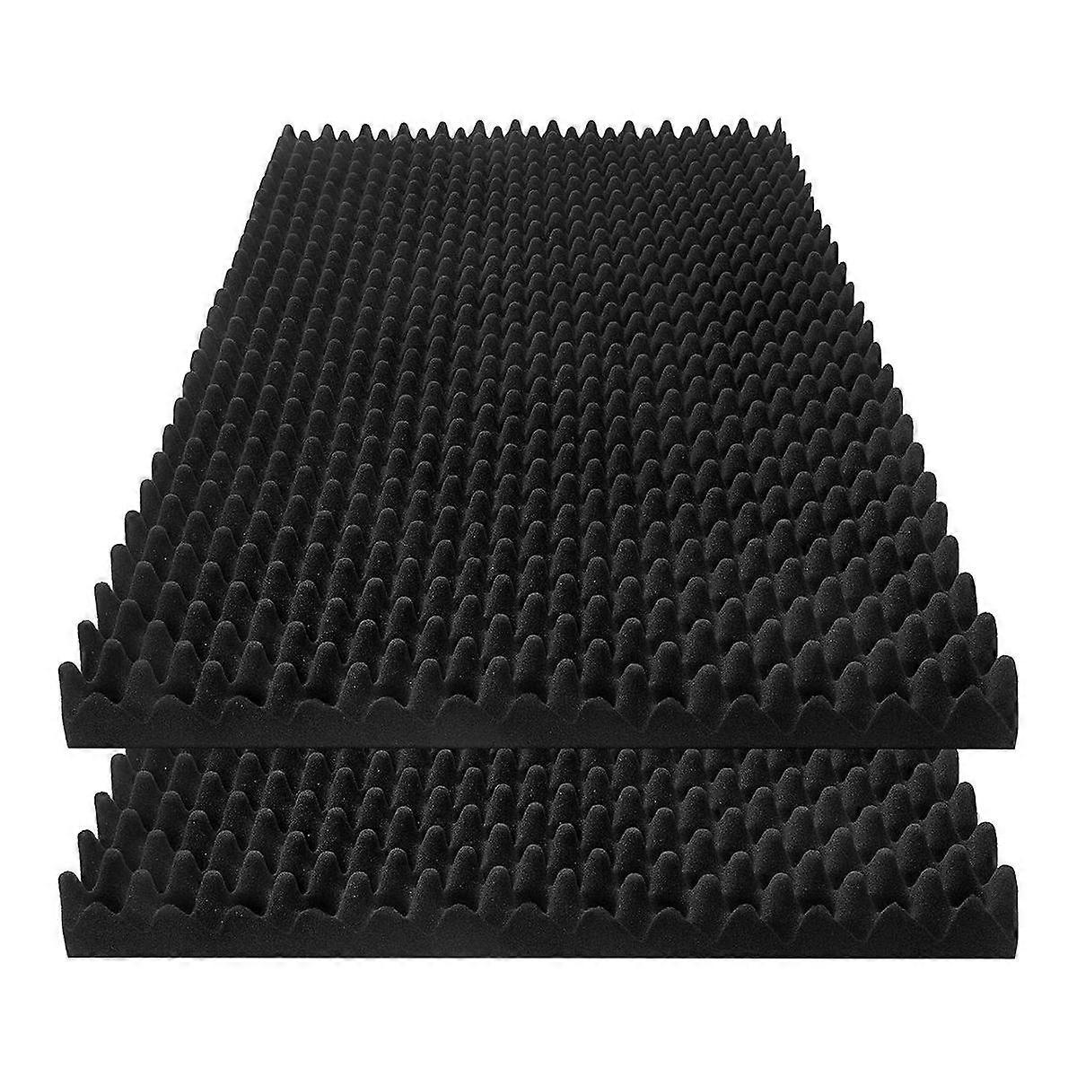 2 Pack Acoustic Foam Panels, 48 X 24 X 2Inch High Density Sound Absorbing Panels for Home,Office, R