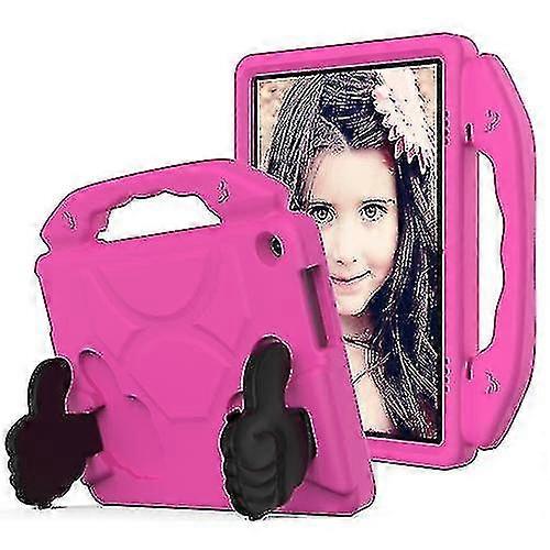For Lenovo Tab M10 Hd 10.1 Tb-x505f/x505n Eva Shockproof Tablet Case With Thumb Bracket,rose Red