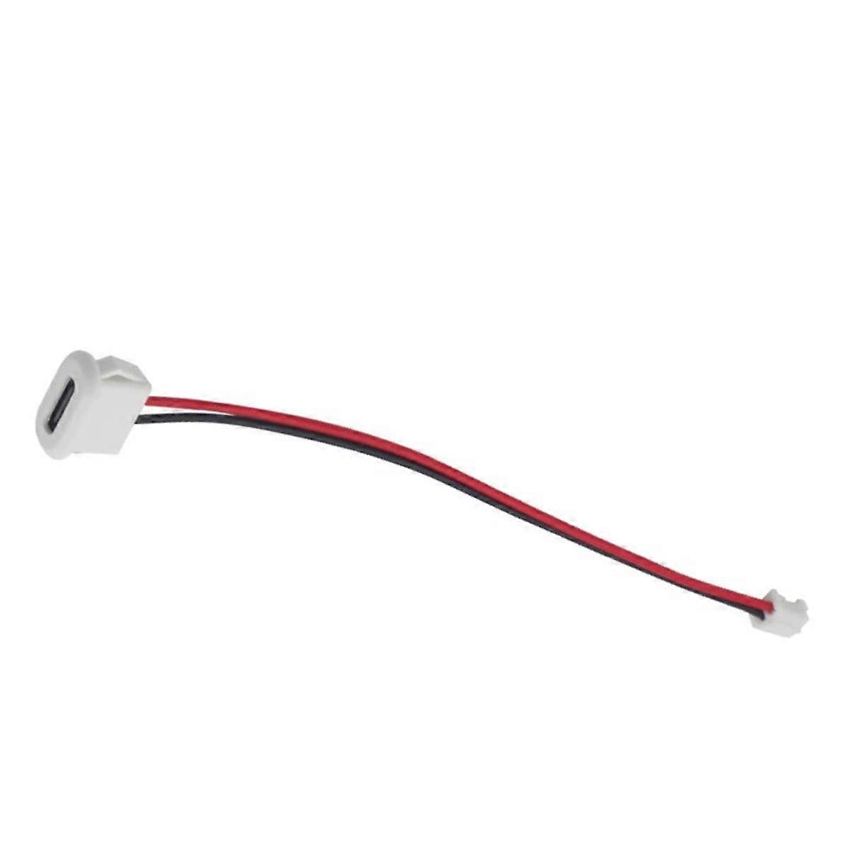10PCS USB Type C Direct Pressure Welded Wire Connector Jack Female Lamp Toy Charging Port with Card