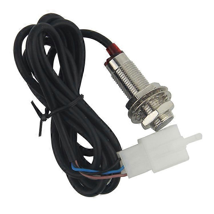 Odometer Sensor Cable with 2 Magnet for Digital Speedometer Motorcycle Tachometer1setblack