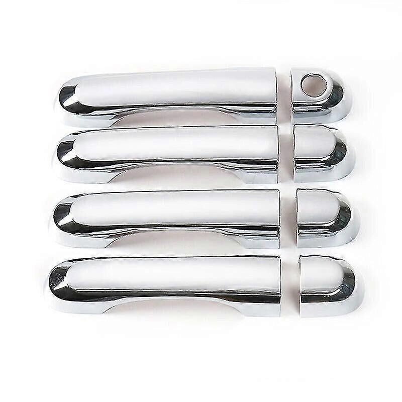 Chrome Door Handle Overlay Covers With Smart Hole For 2015-2020 Jeep Renegade - Set - View #2