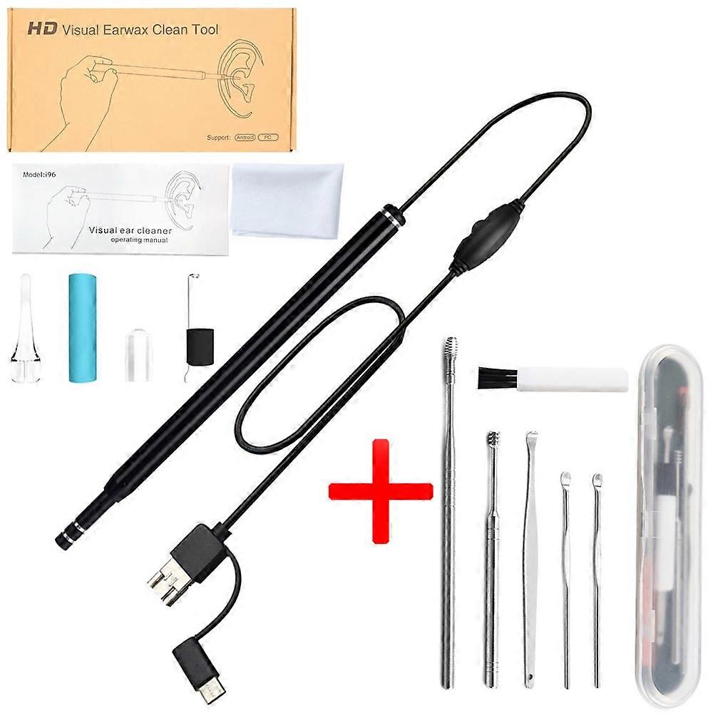Medizinische in Ohr Reinigung Endoskop Löffel Mini Kamera Ohr Picker Ohr Wachs Entfernung visuelle Ohr Mund Nase Tooskop Unterstützung Android PC