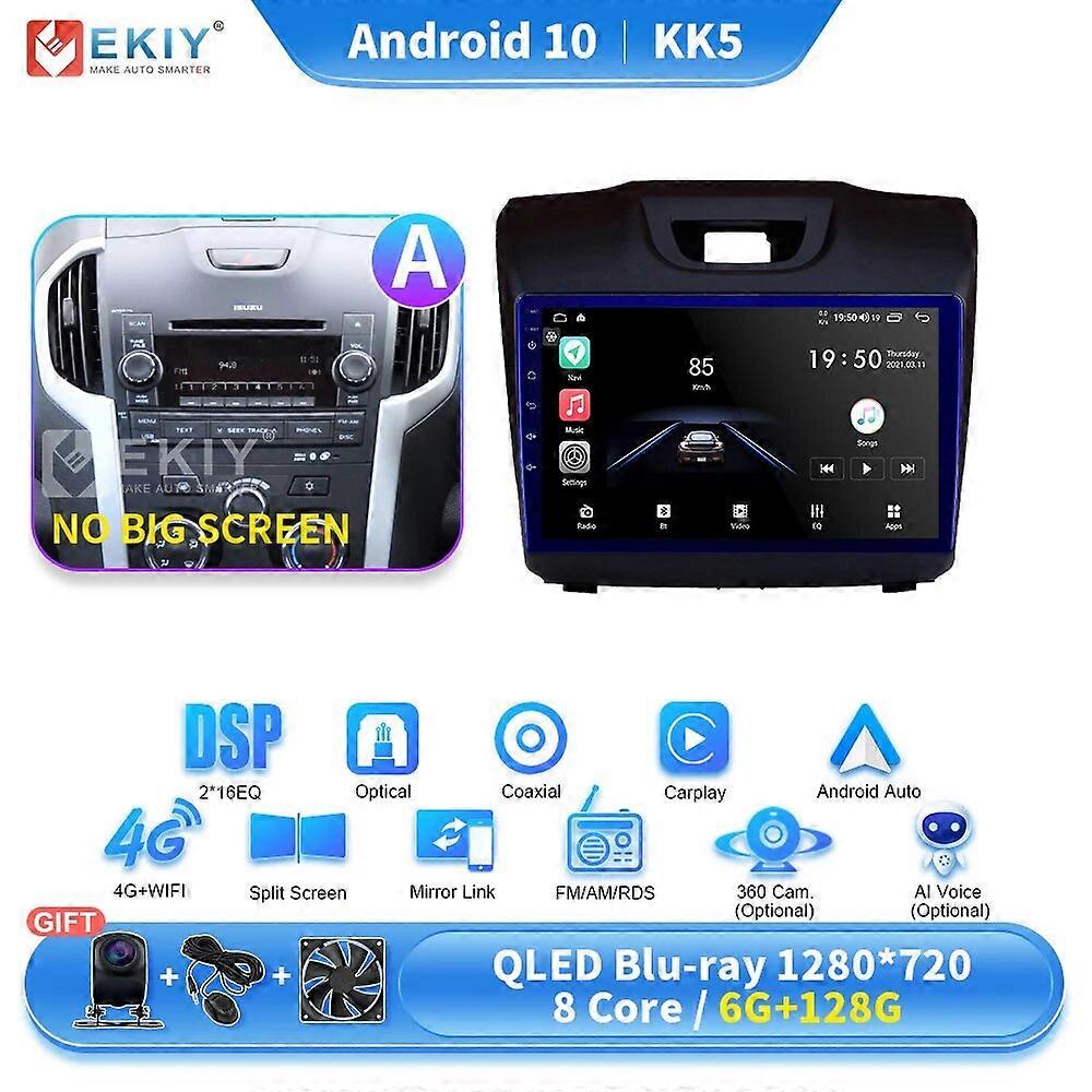 For ISUZU D-MAX 2015-2018 mu-X 2015-2017 Android Auto Radio Carplay Multimedia Video Audio Player 2 Din Stereo 4G WIFI