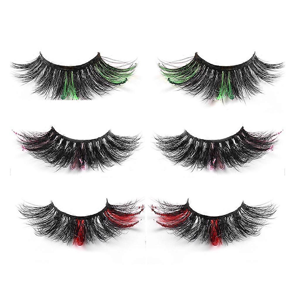 Glamnetic Eyelashes, Lashes With Color, Mink Lashes, Eyelashes For Makeup Lash Extensions - 3 Pair Style 1