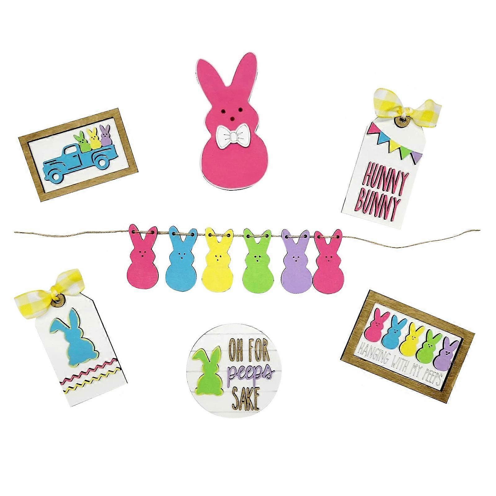 Easter Ornaments,bunny Gnomic Decor For Home Table Kitchen St. Patrick's