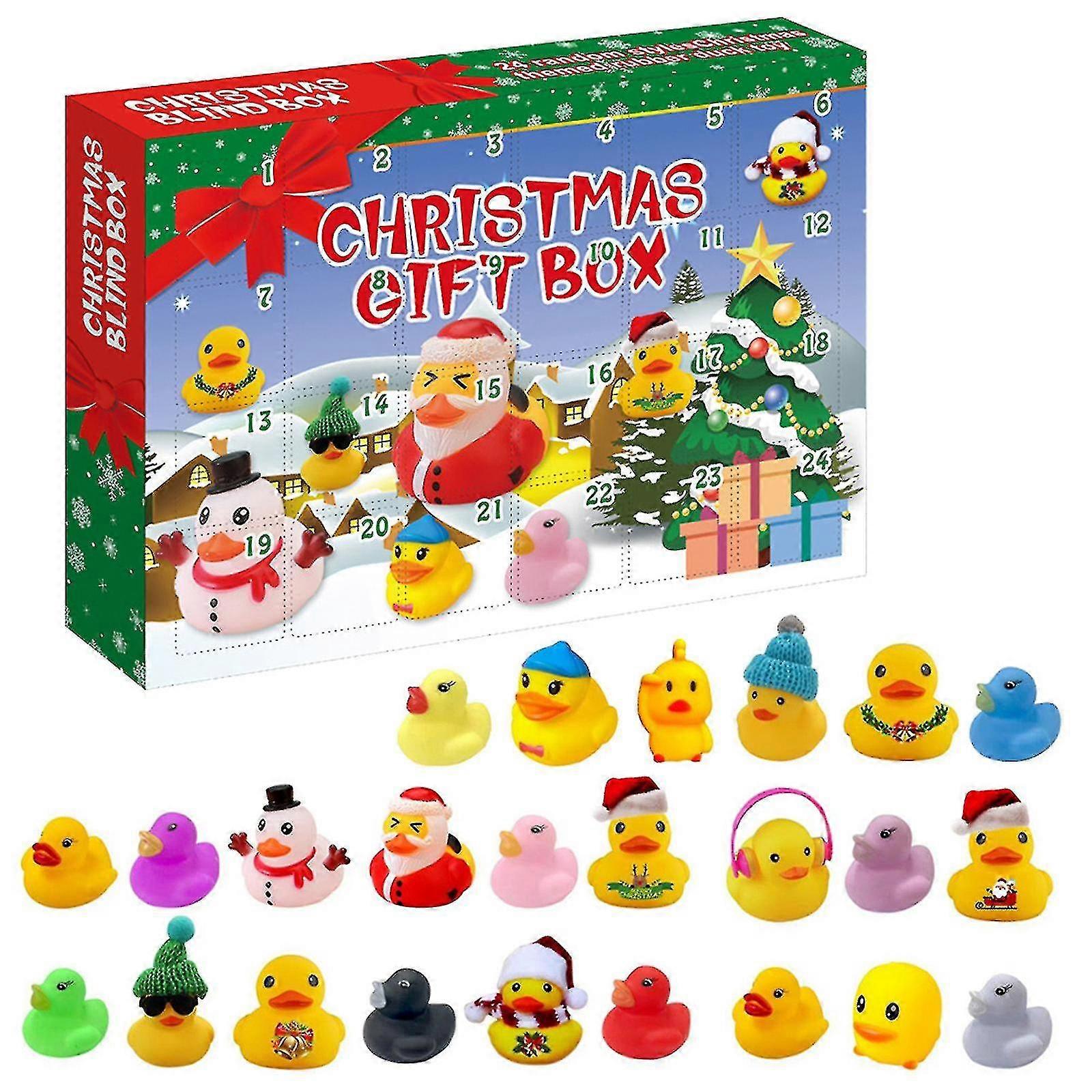 Adventskalender 24 gummiankor för pojkar, flickor