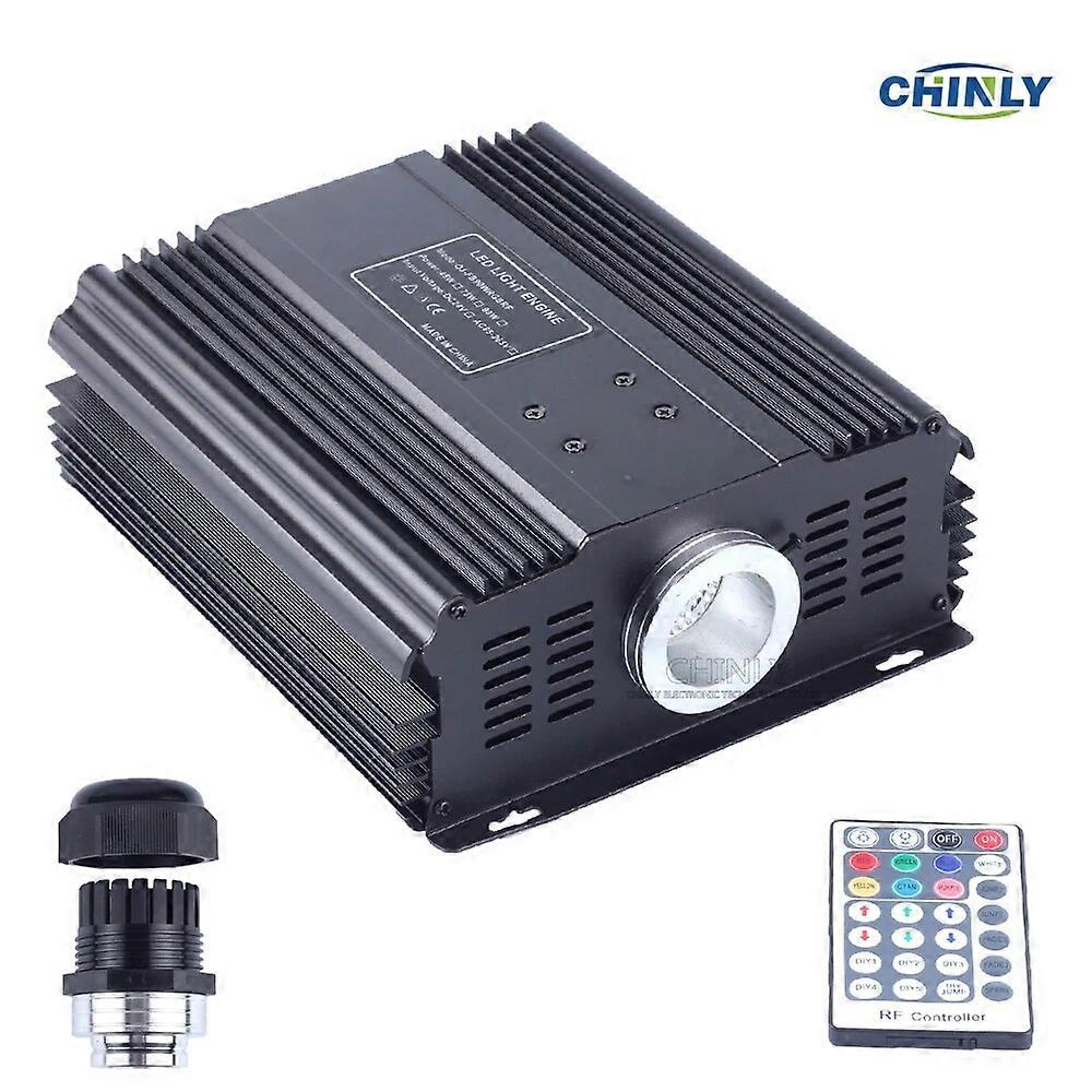 DMX 45W RGB Fiber Optic Engine RF Remote Control LED Light Source Available for Optical Fiber Cable Ceiling Lighting Driver