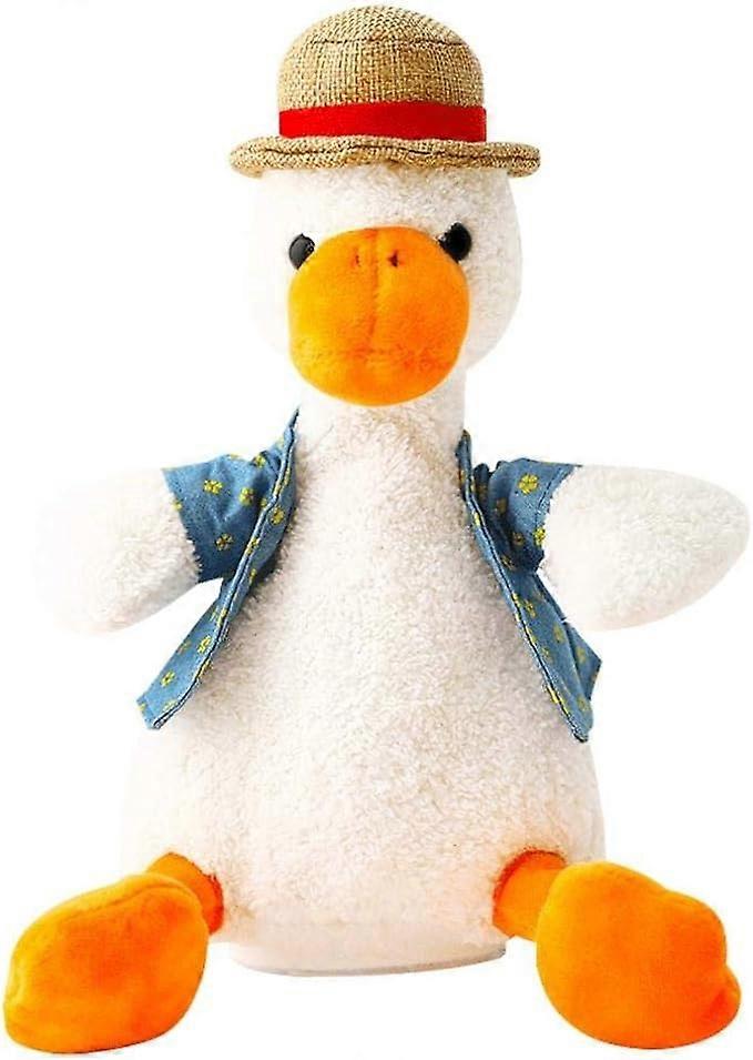 Plush toy rag doll talking duck doll