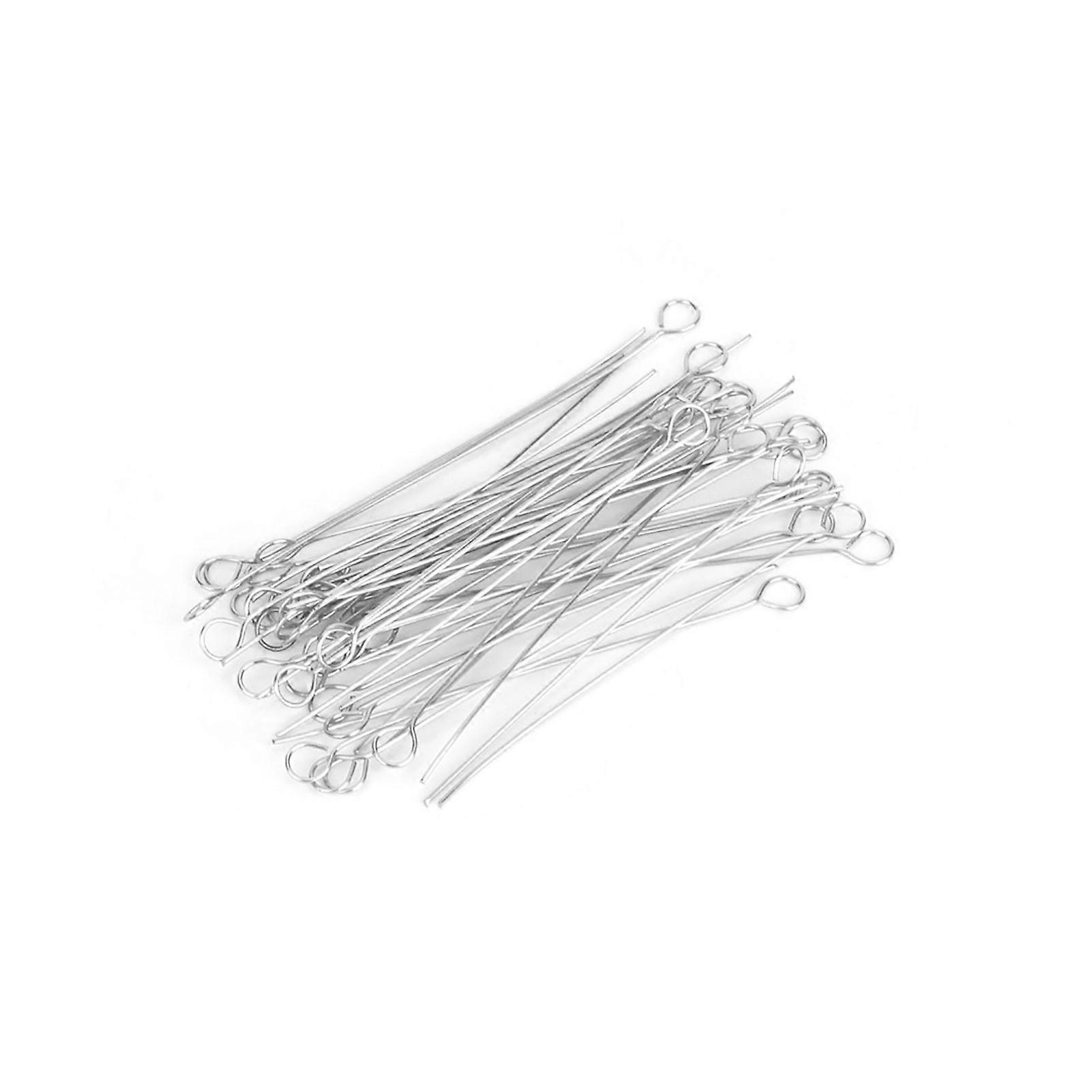 50PCS Reusable Inoculating Loop Holders Nichrome Needle Tips Inoculation compatible Laboratory(3mm)