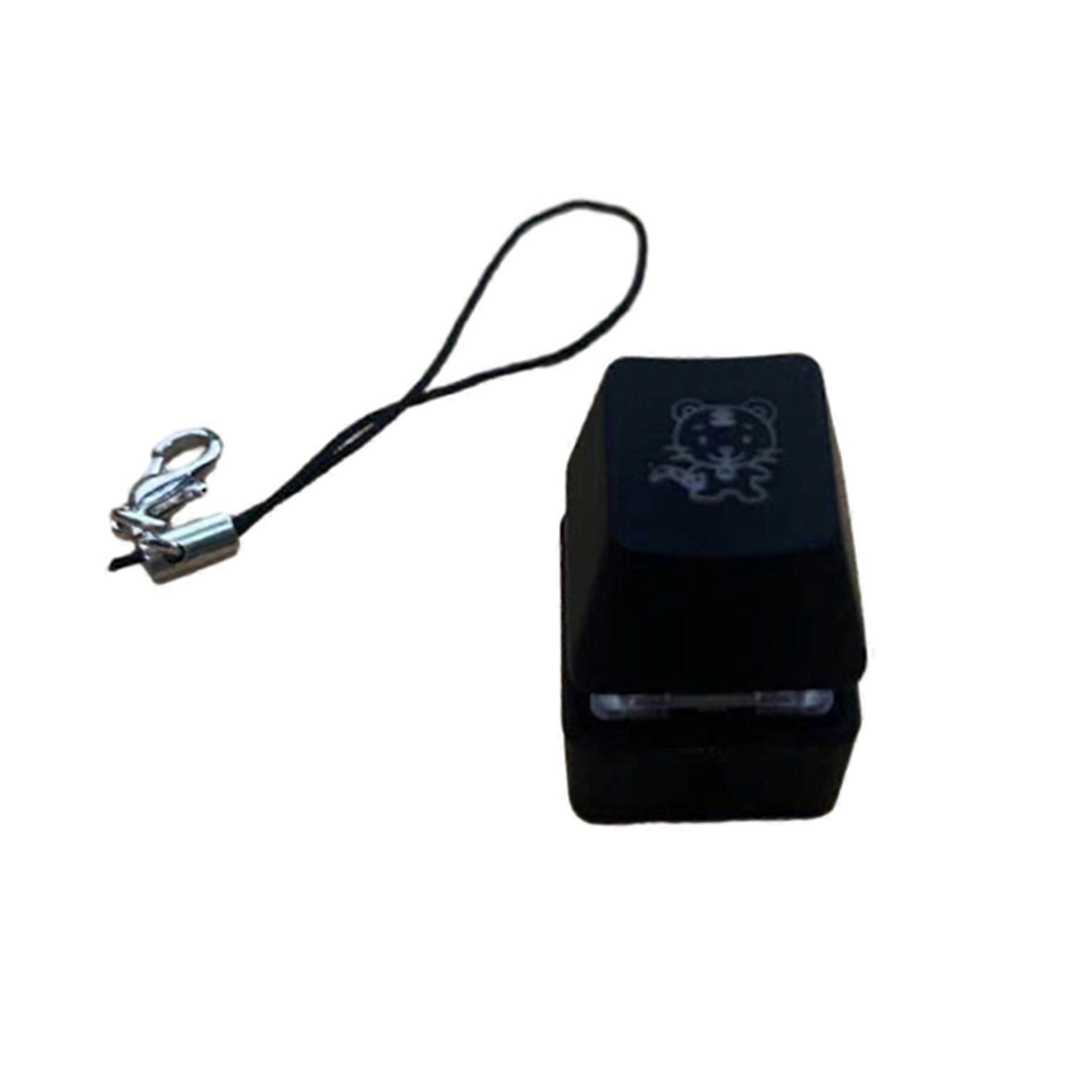 Fidget Keycap Toy Colorful LED Light Pocket-sized Finger Button Mini Clicker Relieve Boredom Sensory