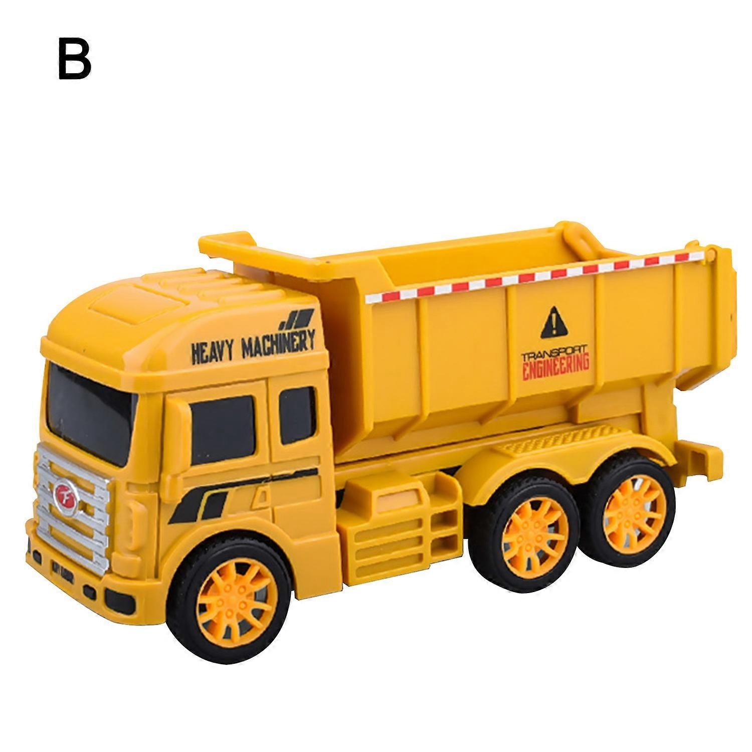 Engineering Vehicle Toy Flexible Joints Simulation Inertial Pull Back Sliding Dump Truck Bulldozer