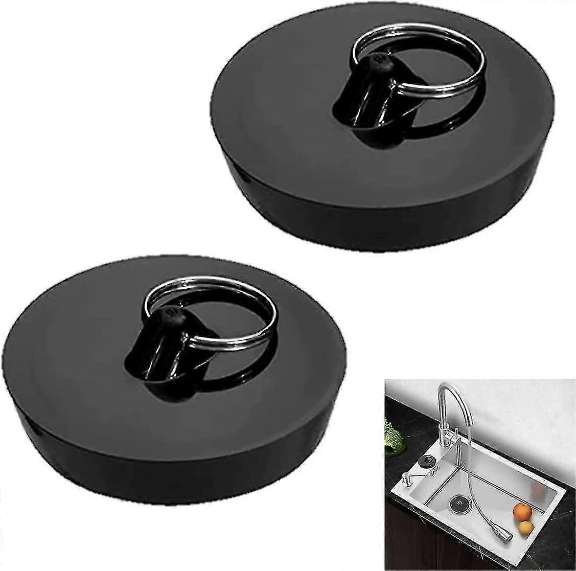 2 Pcs Bathtub Plug  Kitchen Sink Plug Replacement Size 42mm To 47mm