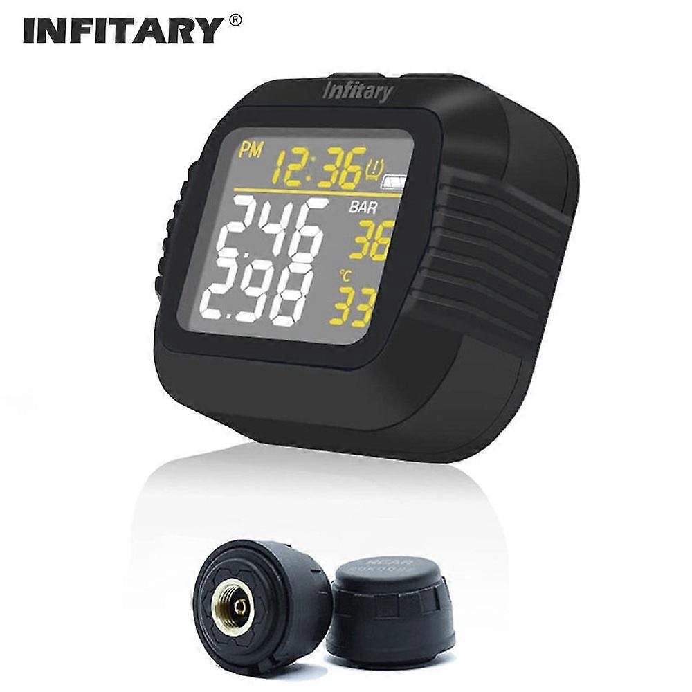 Infitary Motocykl TPMS System monitorowania ciśnienia w oponach Duży bezprzewodowy wyświetlacz LCD Kolorowy wyświetlacz Shift dla statusu Precyzyjne cyfrowe Moto