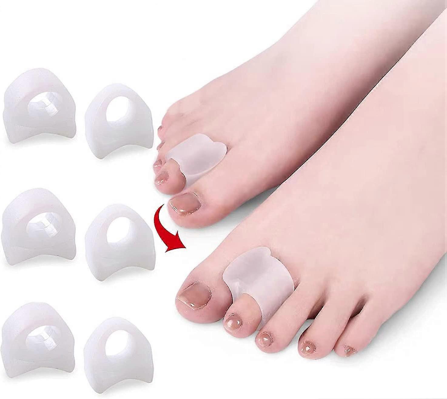 6 Pack White Toe Separators