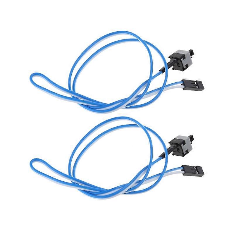 2PCS/Set Desktop PC Motherboard Restart Line Atx Chassis Boot Cable for Computer