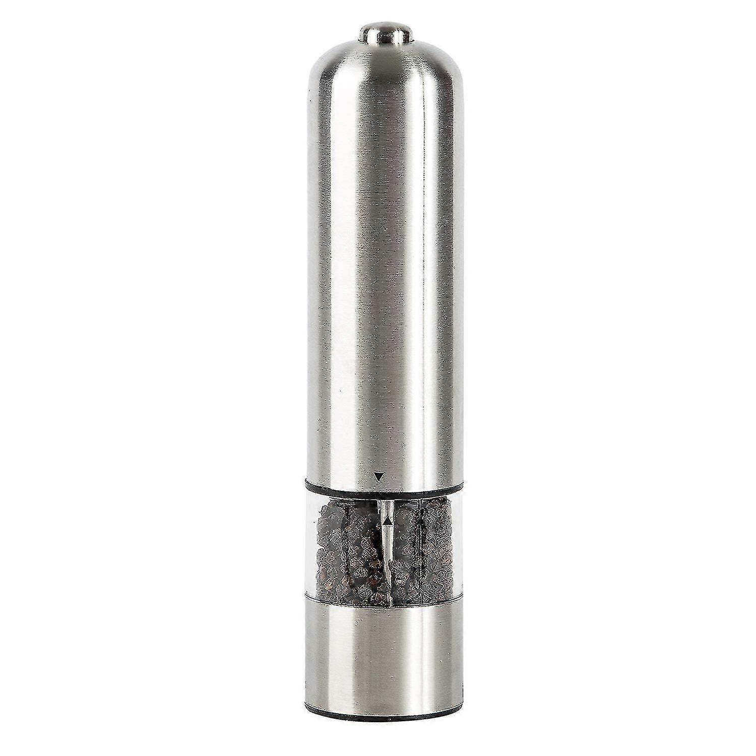 Electric Salt And Pepper Mill Battery Operated - Convenient One-hand Operation, Refillable Base With Adjustable Coarseness