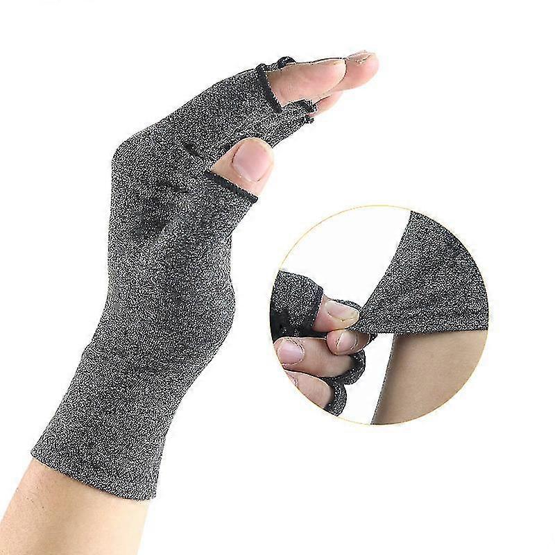 unisex arthritis gloves half finger gloves compression touch screen winter,s