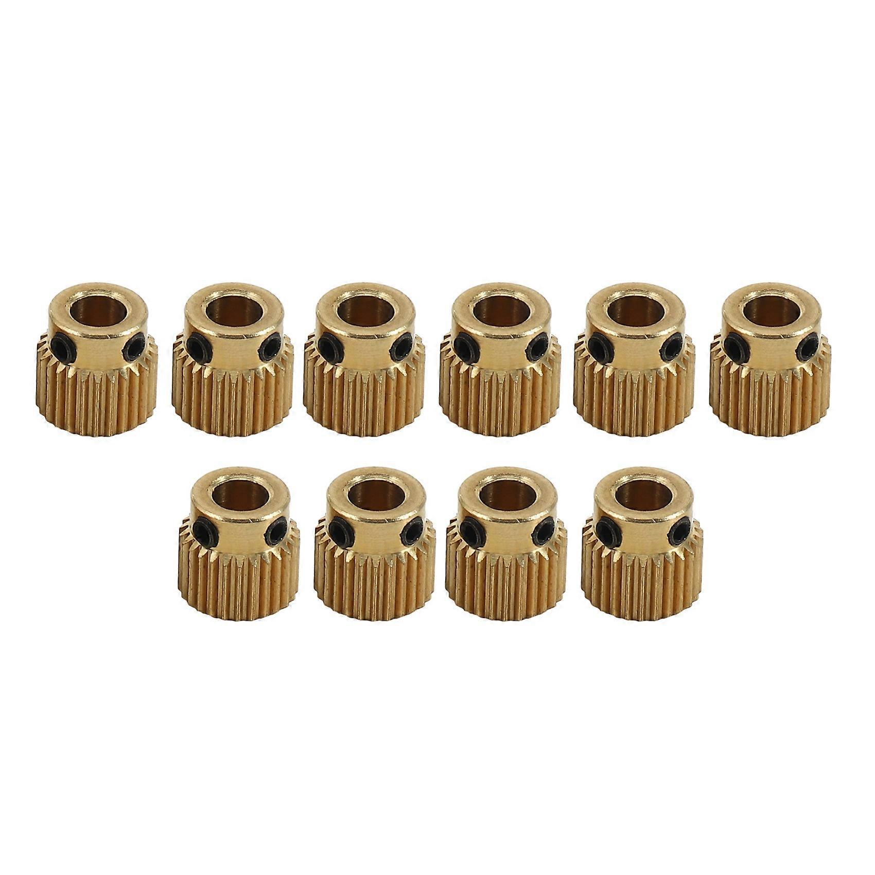 10 Pcs for Or 1.75mm Consumable 26 Tooth Brass Extruder Feed Gear