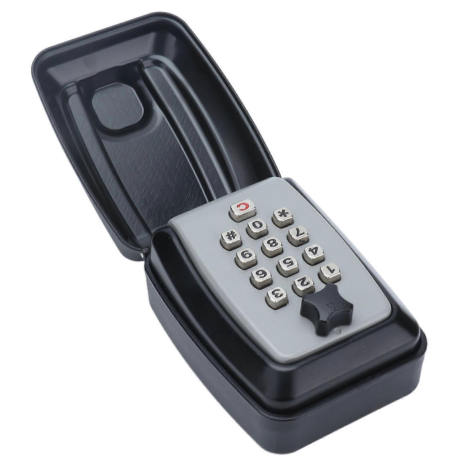 Key Lock Box Safe Large Capacity Storage 4 Digit Combination Alloy Weatherproof Password Lock