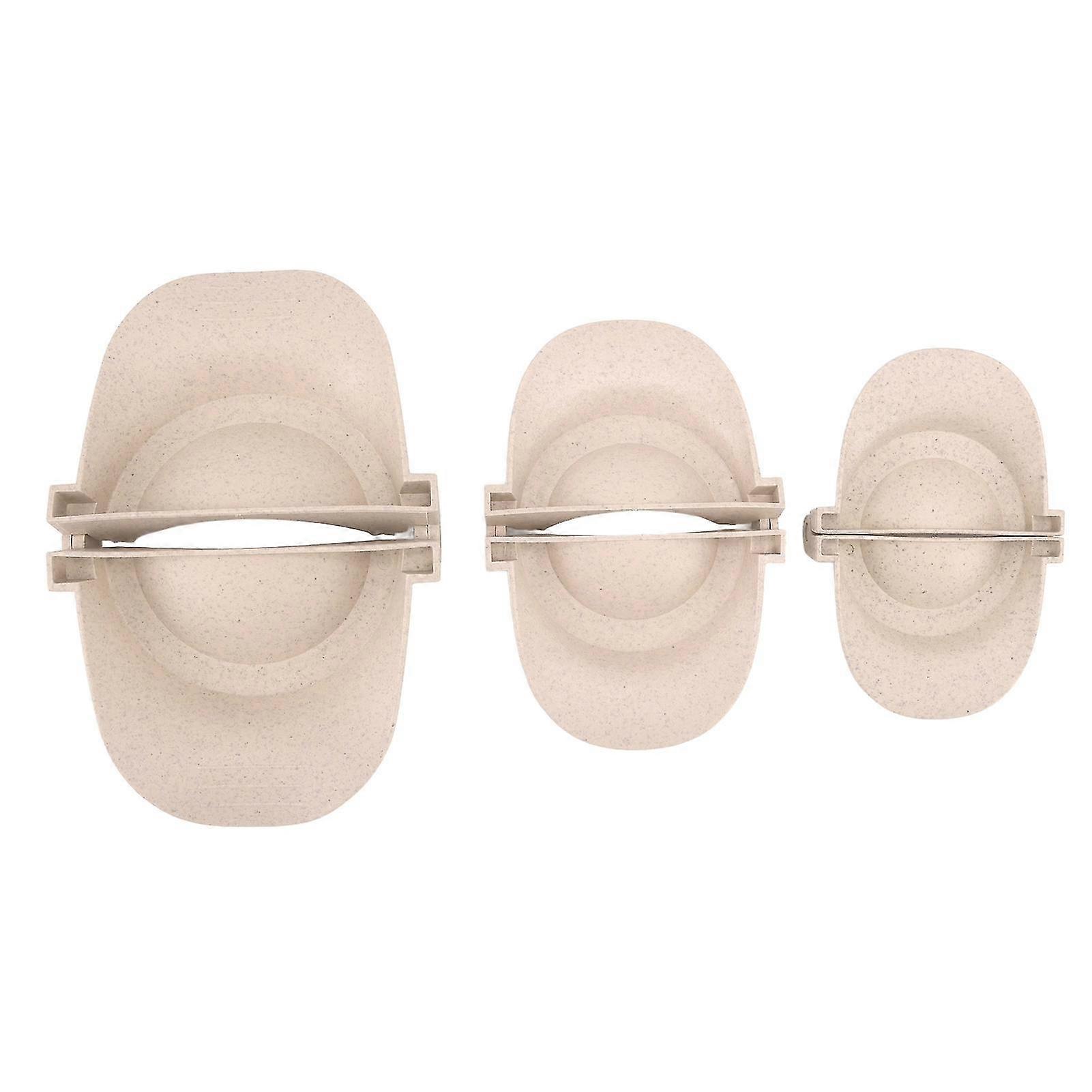 Dumpling Maker Mould Set - 3 Different Sizes - Wheat Straw Empanadas Press Mold - Primary Colour