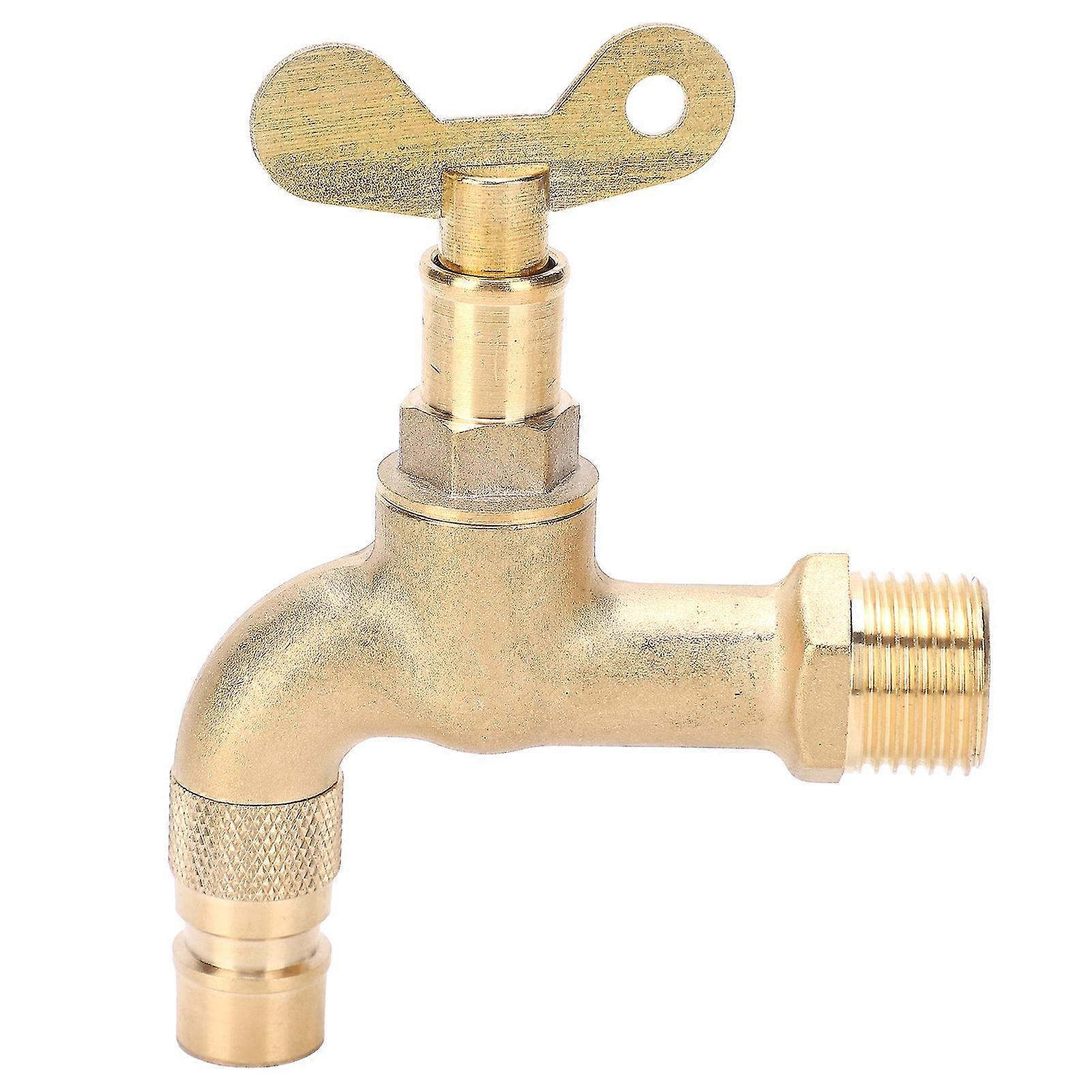 G12in Thread Brass Single Handle In-Wall Washing Machine Water Faucet