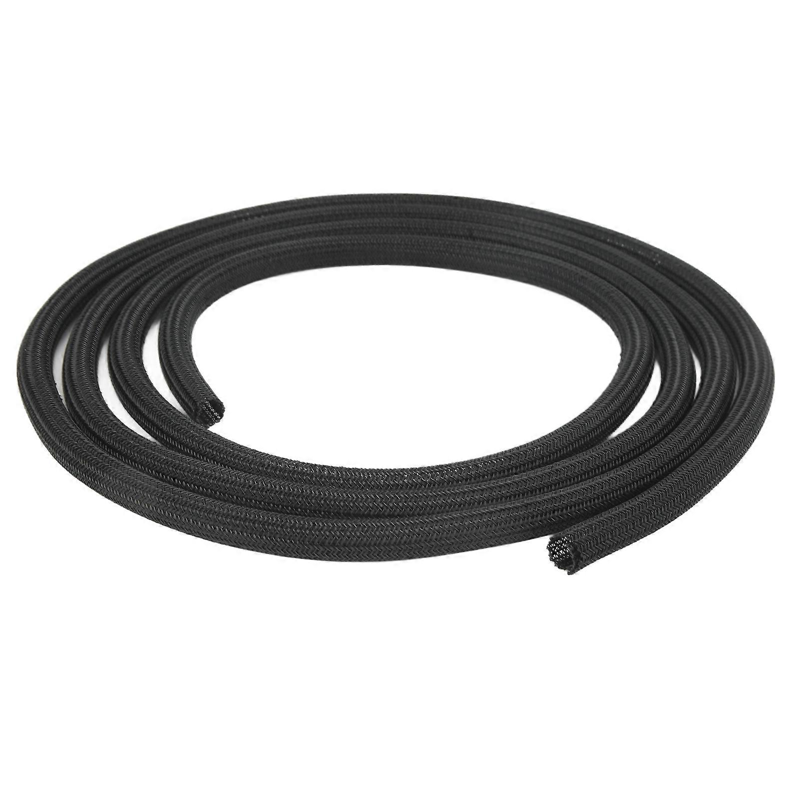 Cable Sleeve 1/2in Diameter Polyethylene Prevent Pets Chewing Black Cord Protector 7.5m/25ft