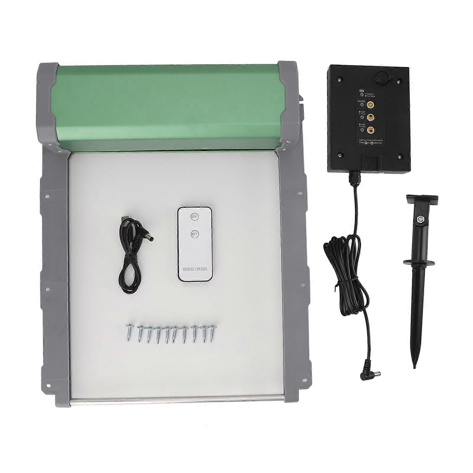 Solarbetriebener automatischer Hühnerstall-Türöffner IP67 wasserdichte Hühnerstalltür mit Timer-Lichtsensor-Fernbedienungshandbuch