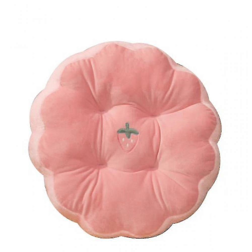 Round Cushion Computer Office Chair Cushion(pink)