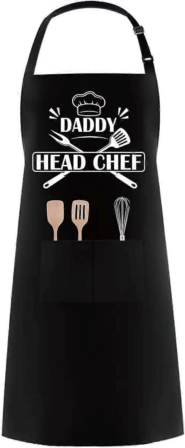 DIY Mens Funny Aprons Bbq Apron for Grilling Adjustable Size With 2 Large Pockets DIY