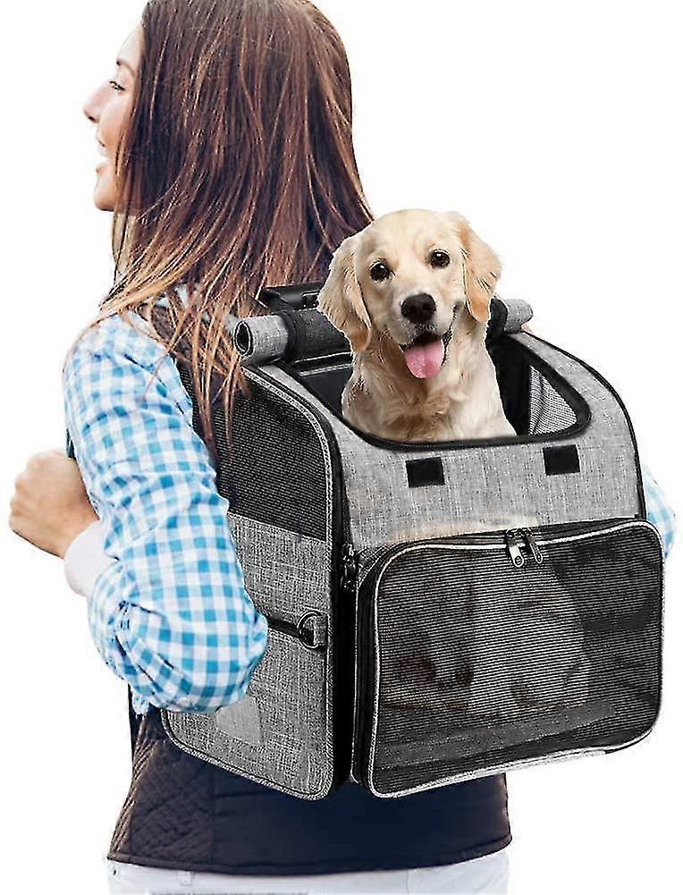 Dog/cat Pet Backpack, Portable Pet Carrier With Foldable And Breathable Versatile Travel Bag
