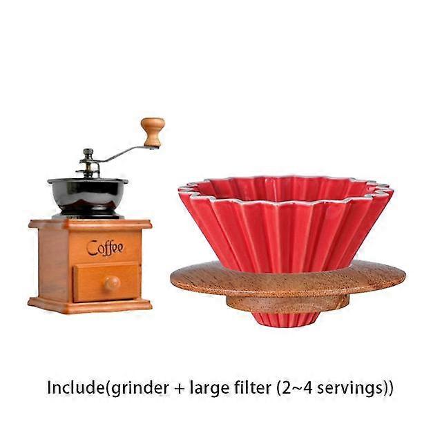 Ceramic Filter Coffee Dripper  Reusable Filter, Hand-made Origami Filter Cup, Hand-made Coffee Filter Cup, A Variety of Colors