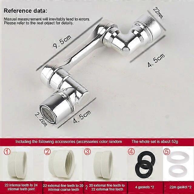 Robinet d’extension pivotant à bras robotique pivotant en acier inoxydable pour lavabo de cuisine Splash Proof 360 Rotate Accessoires de salle de bain