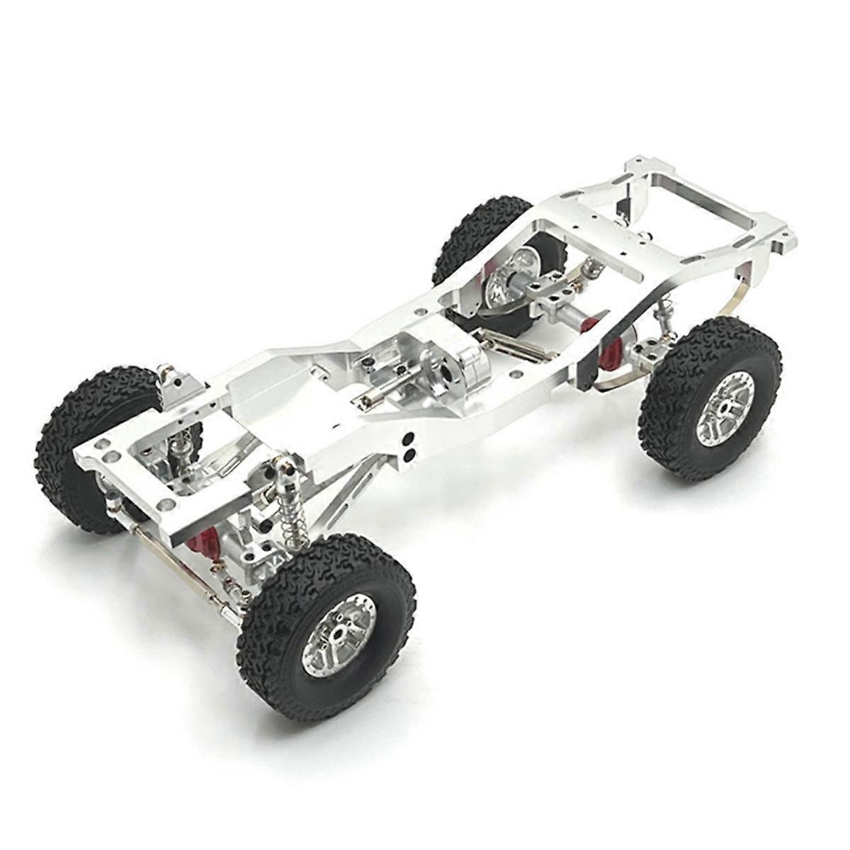 For MN 1/12 MN82 LC79 RC Car Spare Parts Metal Upgrade Carframe Modification Chassis Frame Kit Silver