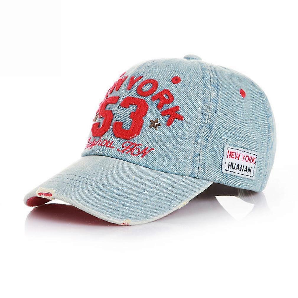Retro Denim Baseball Cap 53 Digital NewYork Snapback Hat
