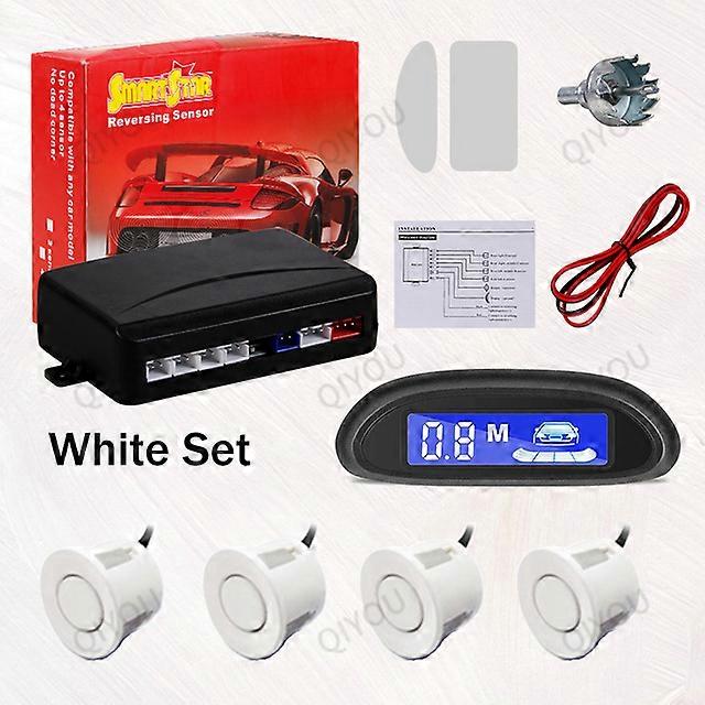 Real Parking Sensors for Cars Car Parktronic Sensor System LED Display Radar With 4 Parking ReverseBackup Monitor Detector
